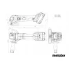 Aku úhlová bruska 18V bez aku W 18 7-125 Metabo 602371850
