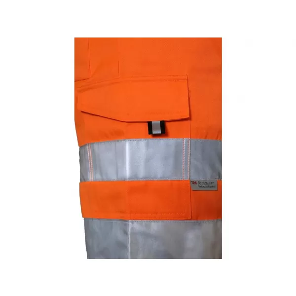 Kraťasy Canis CXS NORWICH, výstražné, pánské, oranžové