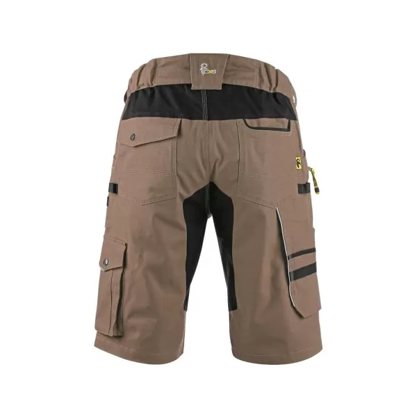 Kraťasy Canis CXS STRETCH, pánské, béžovo-černé