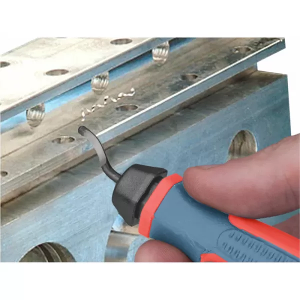 Odhrotovač univerzální, dřík 3,2mm +10ks náhradních čepelí, HSS M35 (5% Co) Extol 8803680