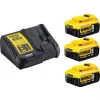 Nabíjačka 12-18V XR Li-Ion + 3 x batéria 18V 5,0Ah DeWALT DCB1104P3