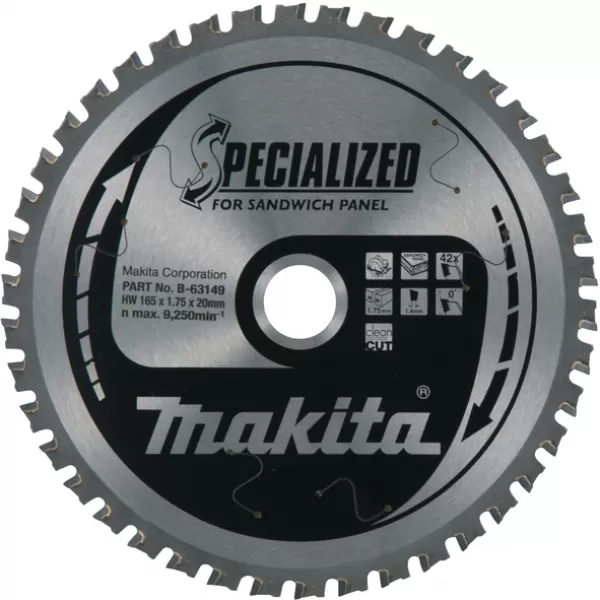 Kotouč pilový sendvičové panely SPECIALIZED 165x1,75x20mm 42Z Makita B-63149