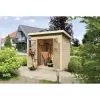 Dřevěný domek KARIBU MERSEBURG 4 (68154) natur LG1746