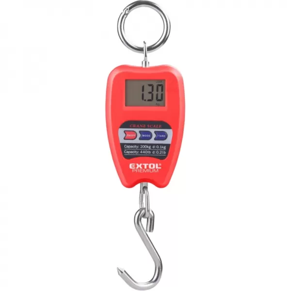 Váha závěsná digitální, 0,35 - 200kg EXTOL PREMIUM 8822000