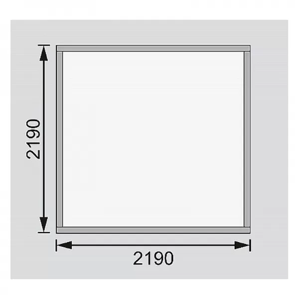 Dřevěný domek KARIBU BASTRUP 2 (73283) natur LG2805