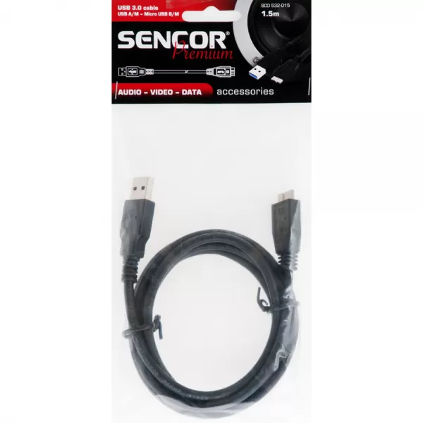 Micro-USB kabel USB 3.0 A/M-Micro B SENCOR SCO 532-015