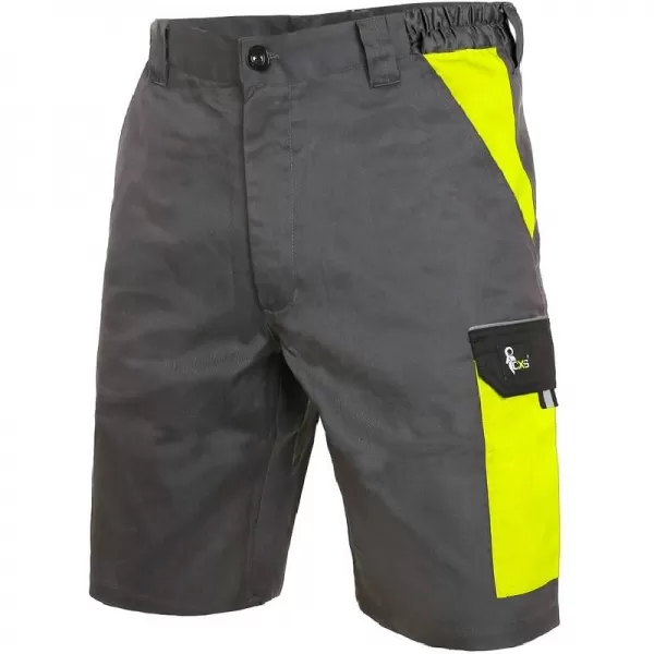 Kraťasy Canis CXS PHOENIX ZEFYROS, pánské, šedo-žluté