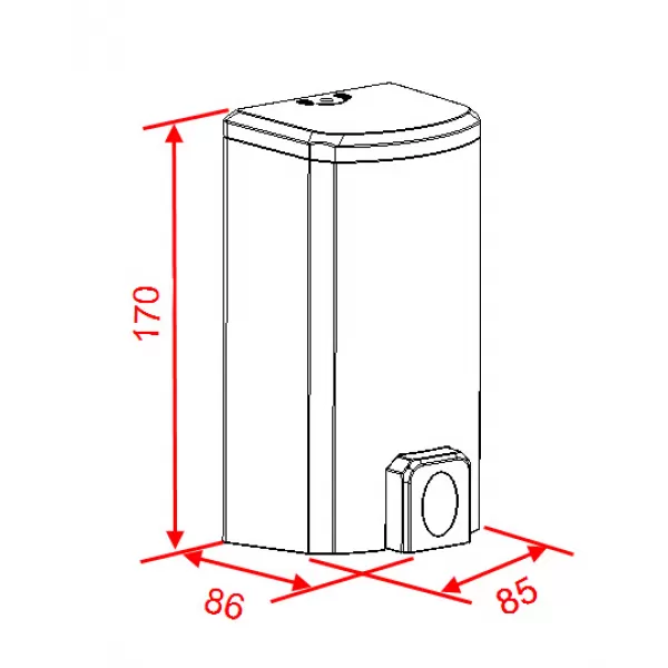 Zásobník na tekuté mýdlo 500 ml, bílý Novaservis 69086,P