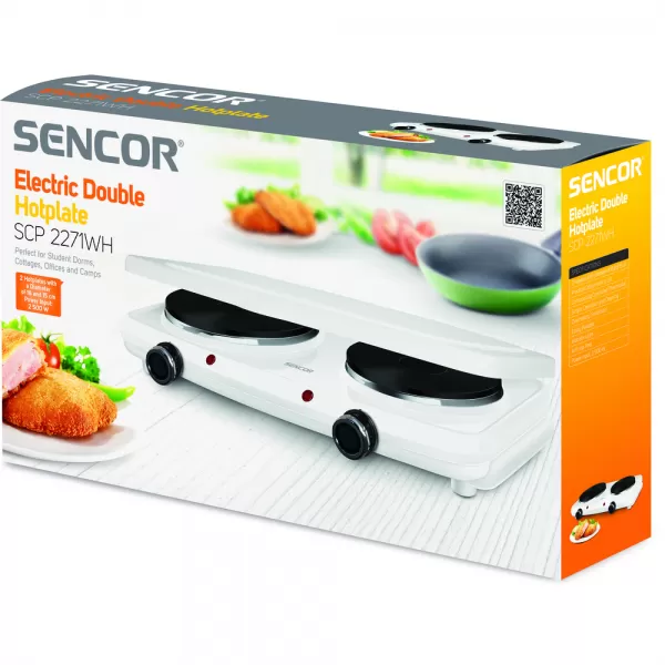 Vařič dvouplotýnkový SENCOR SCP 2271WH-EUE4
