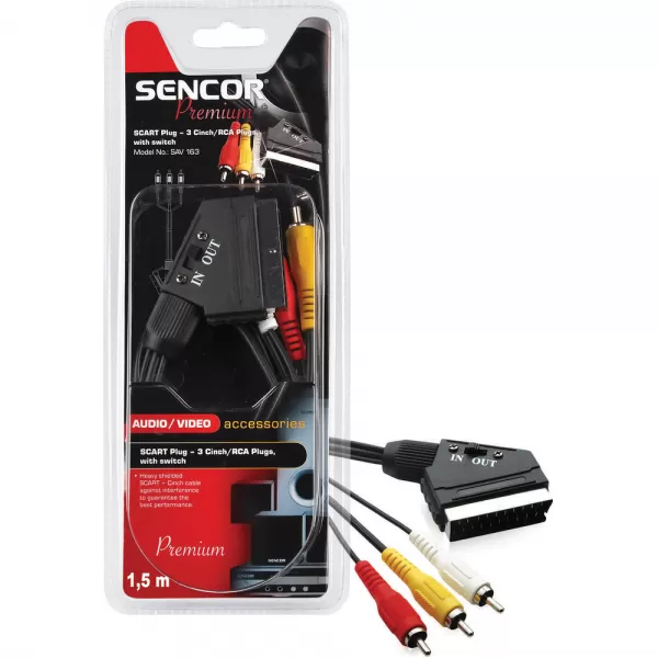 Kábel Scart SCART-3RCAM P SENCOR SAV 163-015