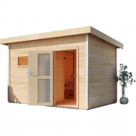 Fínska sauna KARIBU SKROLLAN 2 (86291) so zádverím