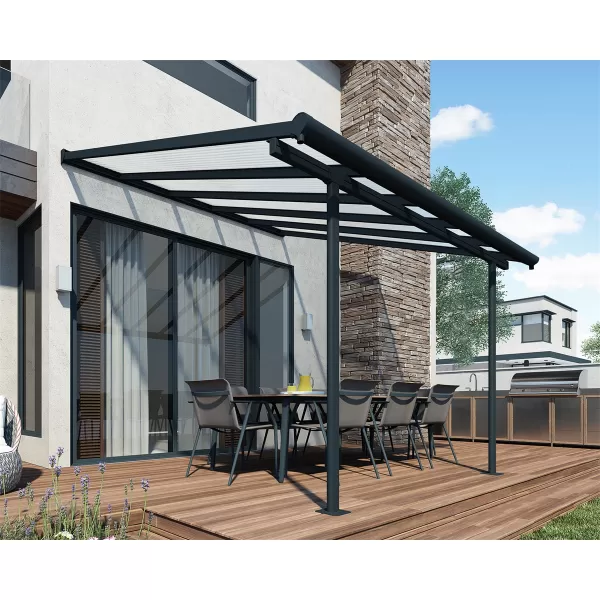Hliníková (montovaná) pergola Palram Sierra 3000 antracit 3 x 3