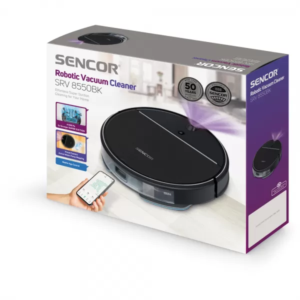 Robotický vysávač SENCOR SRV 8550BK
