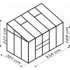 Skleník VITAVIA IDA 6500 PC 4 mm černý LG3549