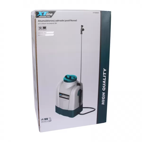 Aku zádový postřikovač 18V 1x2,0Ah + nabíječka XTLINE XT102940-1B2