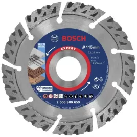 Diamantový řezný kotouč EXPERT MultiMaterial 115 × 22,23 × 2,2 × 12 mm Bosch 2608900659