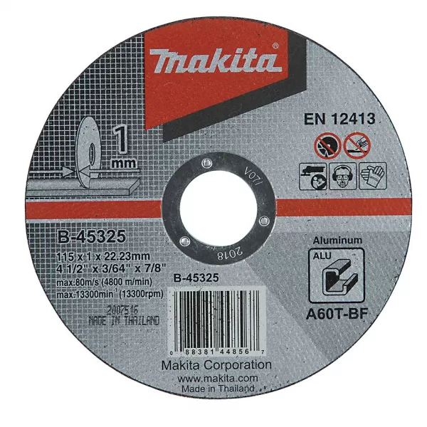 Kotouč řezný hliník 115x1x22mm Makita B-45325