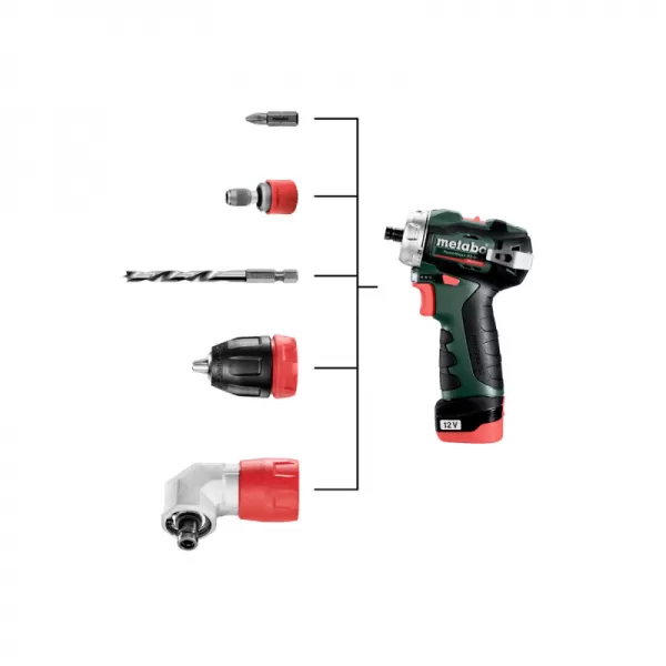 Aku šroubovák 12V 2x2,0Ah Metabo 601749500