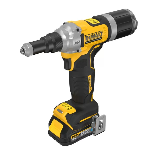 Aku nýtovačka pro nýty od 4,8 mm do 6,4 mm 18V 2x1,7Ah DeWALT DCF414E2GT