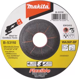 Flexibilný brúsny kotúč 125x4x22,23mm Makita B-53110