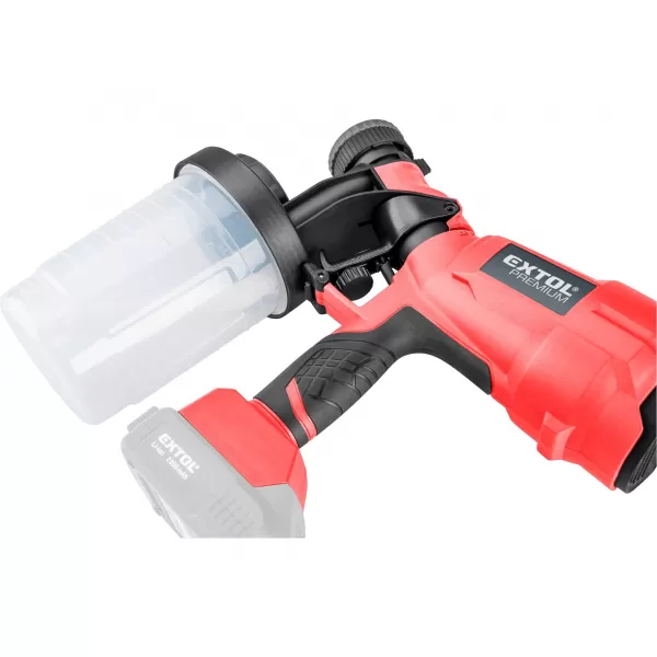 Aku stříkací pistole HVLP 20V bez aku Extol Premium 8891863