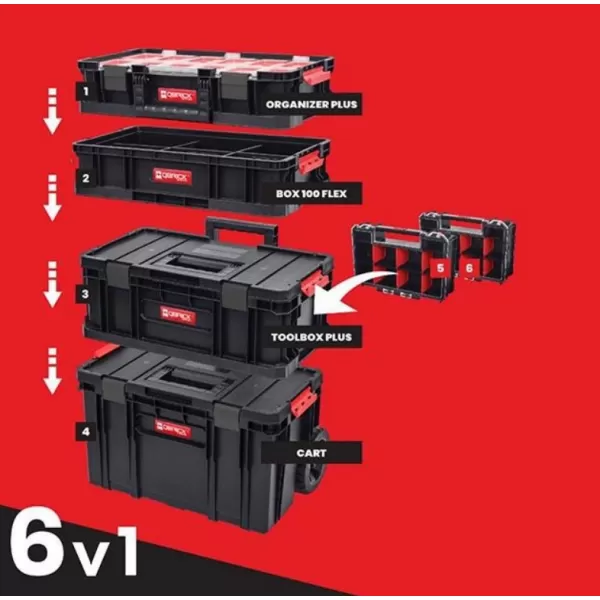 Set boxů Qbrick TWO Cart na kolech 6v1 QBRICK P90617