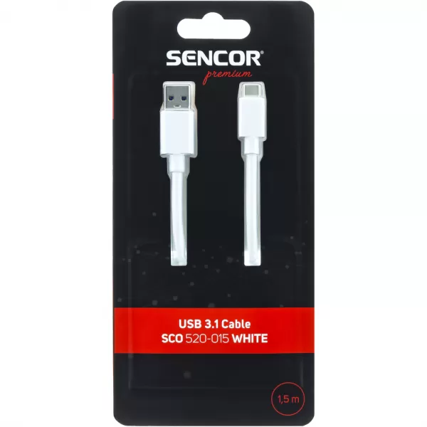 USB-C kabel WH USB 3.1 A/M-C SENCOR SCO 520-015