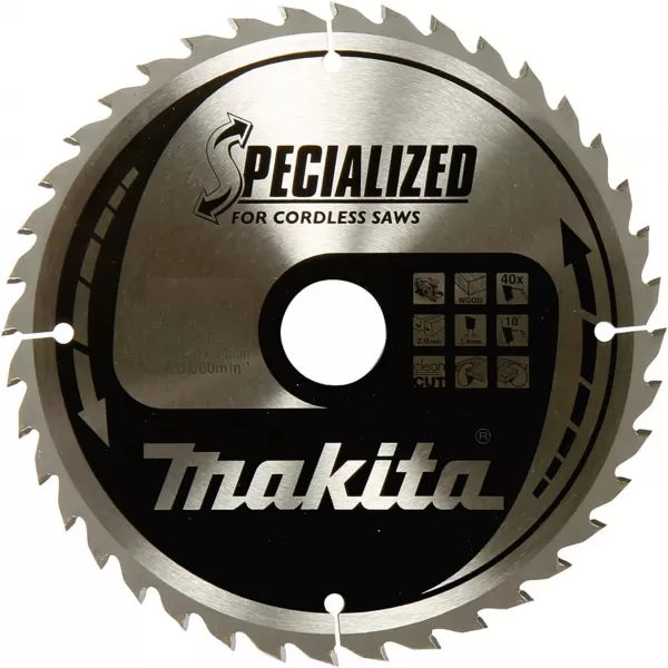 Kotouč pilový dřevo SPECIALIZED 190x2x30mm 24Z pro aku pily Makita B-32926