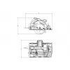 Ruční okružní pila + vodicí lišta Metabo KS 55 FS + FS 160 691064000