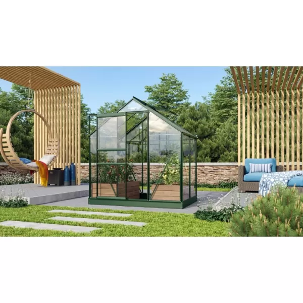 Skleník VITAVIA VENUS 2500 čiré sklo 3 mm zelený LG1030