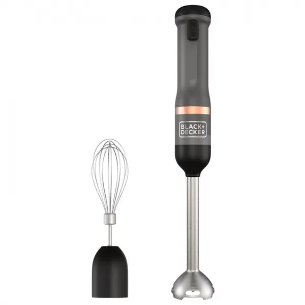 Aku tyčový mixér 7,2V 1x2,0Ah + šlehač - šedý Black&Decker BCKM1012KG