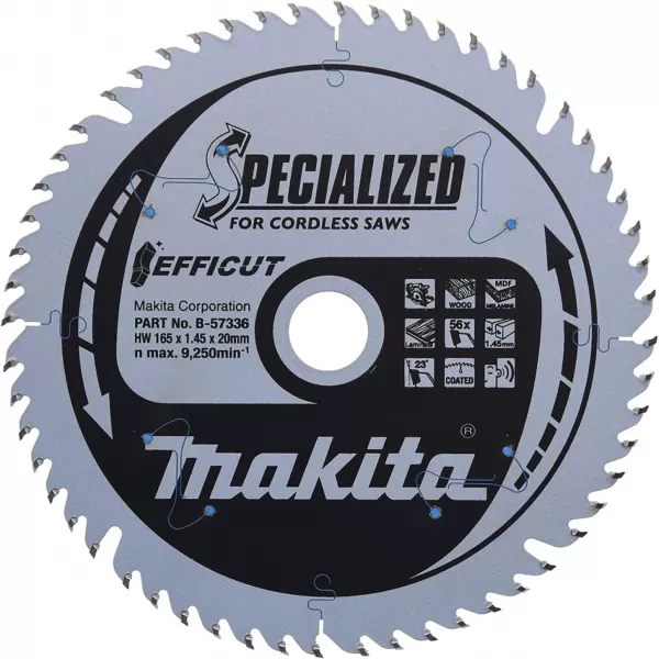 Pilový kotouč na dřevo Efficut 165x20mm 55T Makita B-57336