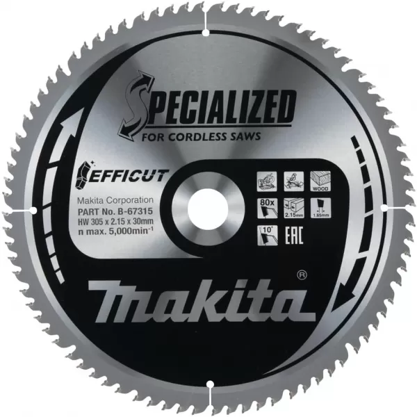 Kotouč pilový hliník SPECIALIZED 305x2,4x30mm 80Z Makita B-33342
