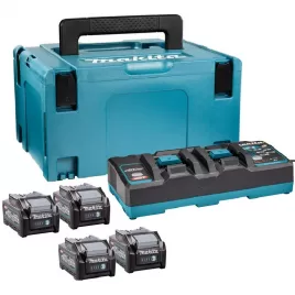 Sada Li-ion XGT 40V 4xBL4040 + 1xDC40RB + Makpac Makita 191U28-6