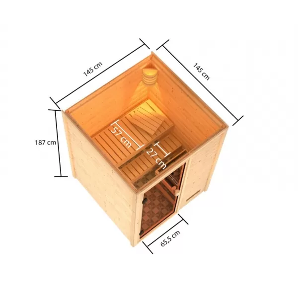 Finská sauna KARIBU SANDRA (6160)