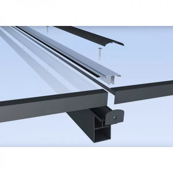 Hliníková pergola SKYLUX CLIMALUX 7,0 x 3,0 m antracit + čirý PC LG2224