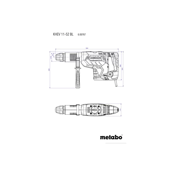 Kombinované kladivo Metabo KHEV 11-52 BL 600767500