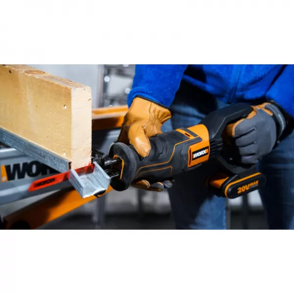 Aku pila ocaska 20V 1x2,0Ah Powershare Worx Orange WX500
