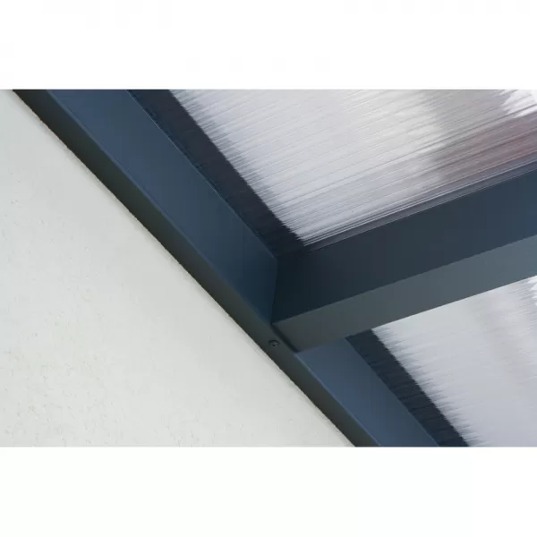 Hliníková pergola SKYLUX CLIMALUX 6,0 x 3,0 m antracit + čirý PC LG2223