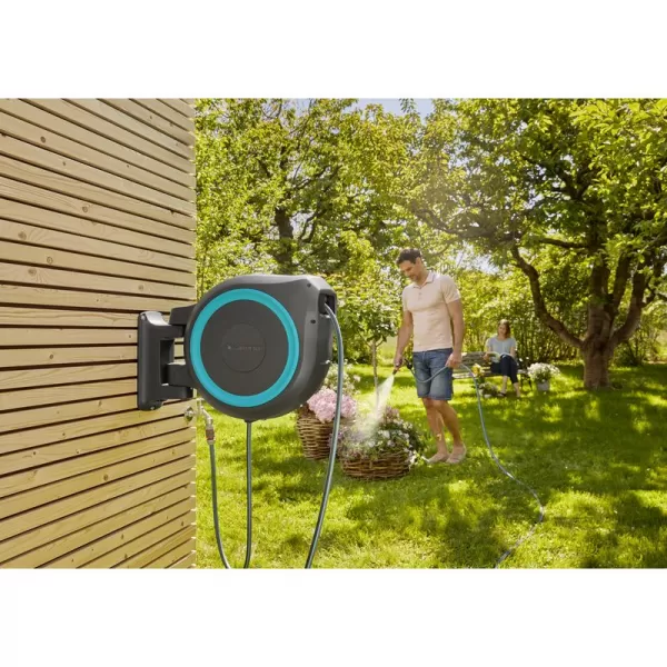 Nástěnný box na hadici Gardena RollUp XL tyrkysový 18630-20