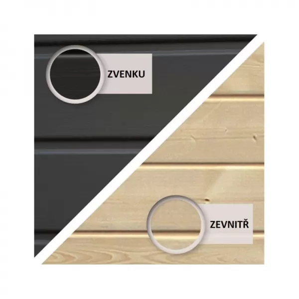 Detské ihrisko KARIBU BENJAMIN 9098 tm. šedá LG2414