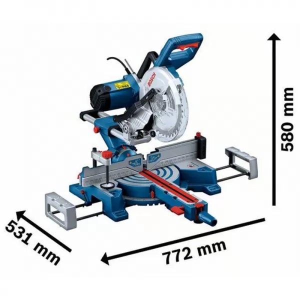 Kapovací a pokosová pila Bosch GCM 254 D 0601B53000