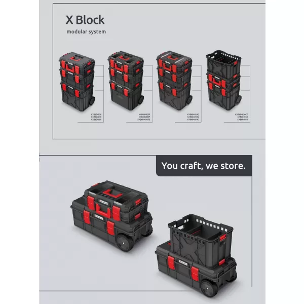 Kufr na nářadí s kolečky X BLOCK PRO Kistenberg KXB604050D