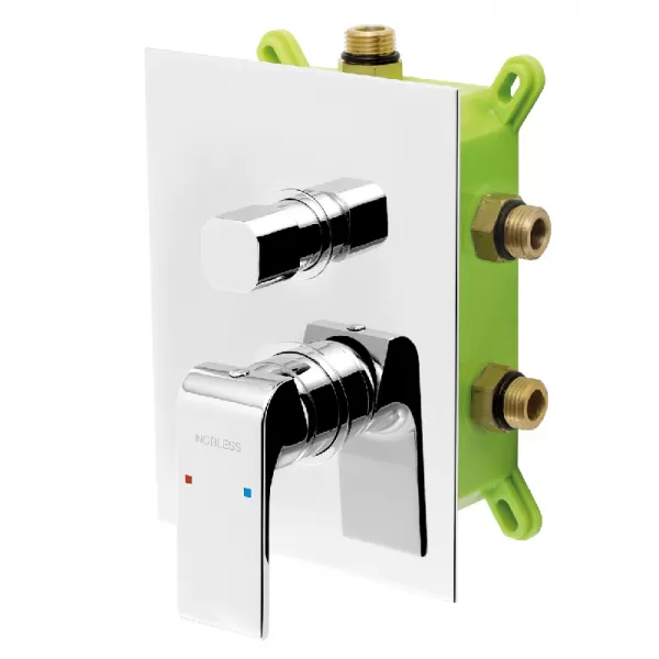 Podomítková baterie s boxem 3 vývody SHARP Novaservis BOX37051RX,0