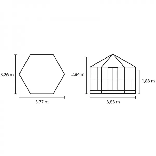Zahradní pavilon VITAVIA HERA 9000 černý