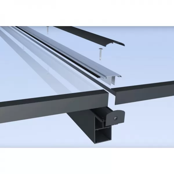 Hliníková pergola SKYLUX CLIMALUX 6,0 x 4,0 m antracit + bronz PC LG3762