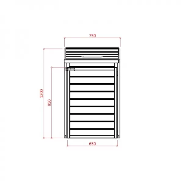 Zahradní úložný box LANITPLAST S751 LG2398