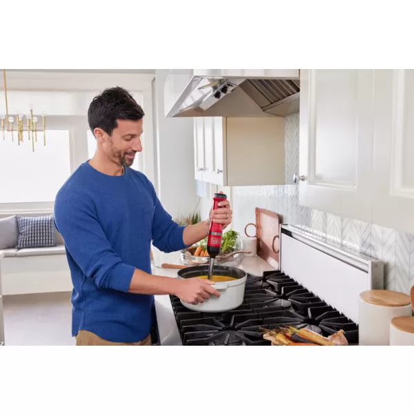 Aku tyčový mixér 7,2V 1x2,0Ah 6v1 - červený Black&Decker BCKM1016KSR