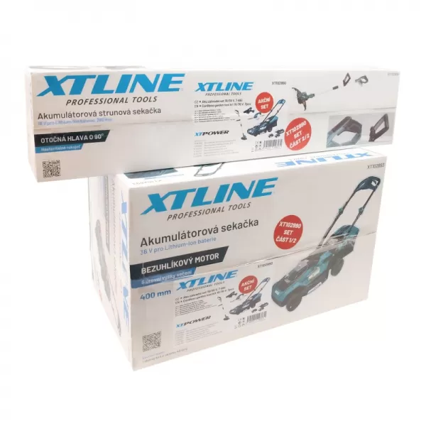 Aku zahradní set 18/36 V, 7 dílů XTline XT102990