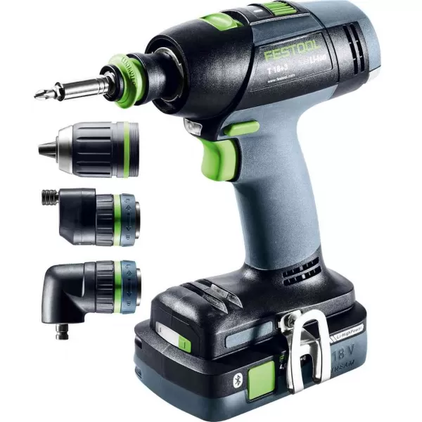 Aku vrtací šroubovák T 18+3 HPC 2x4,0Ah I-Set Festool 577609